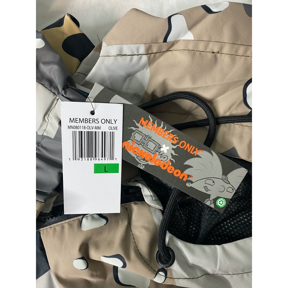 Member Only X Nickelodeon Hey Arnold Camouflage Hooded Jacket Size Large. - Picture 10 of 10